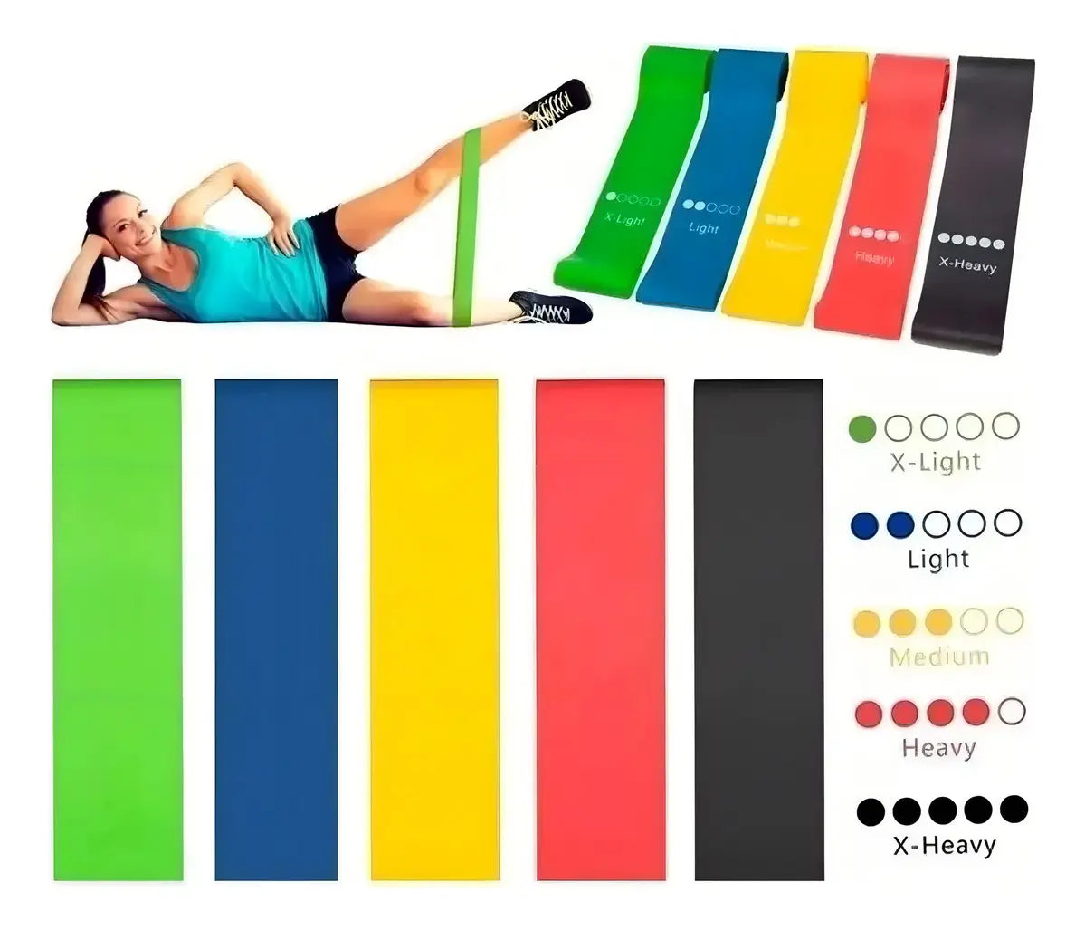 Bandas elasticas para hacer ejercicio