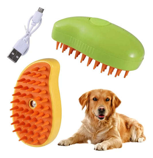 Cepillo Mascotas  Vaporizador 3 En 1