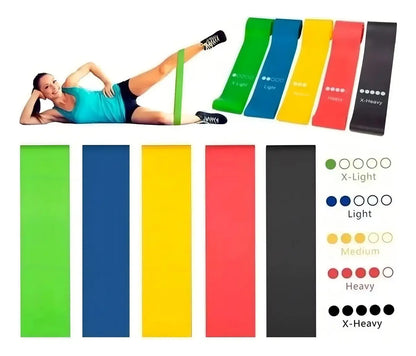 Bandas elasticas para hacer ejercicio